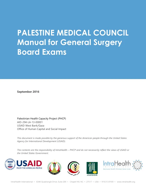Manual for General Surgery Board Exams