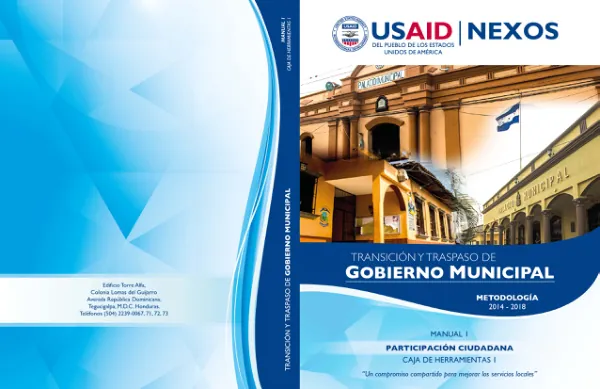 Manual 1: Transición y Traspaso de Gobierno Municipal