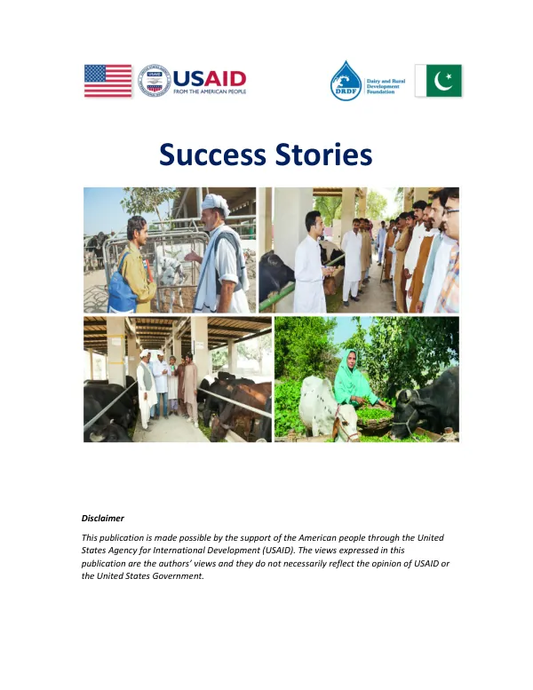 Success Stories: Empowering Rural Youth through USAID-DRDF Dairy Project