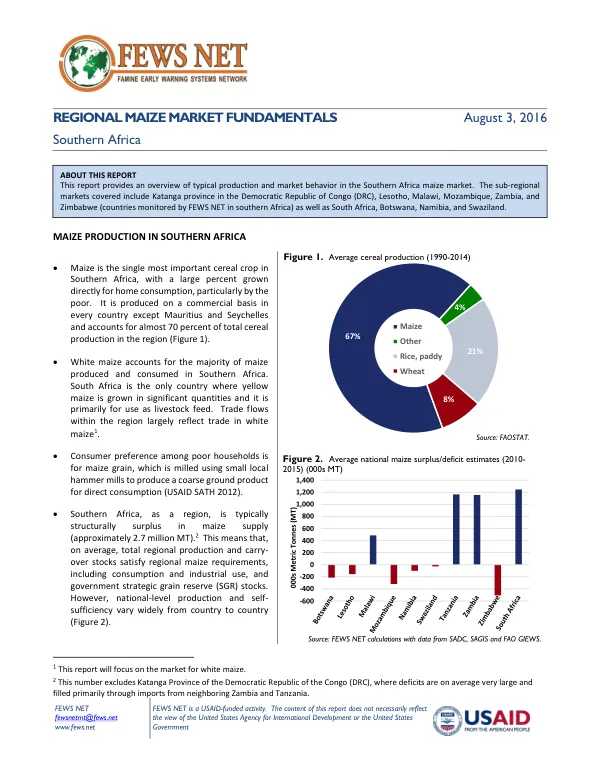 Regional Maize Market Fundamentals