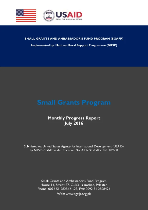 Small Grants & Ambassador’s Fund Program