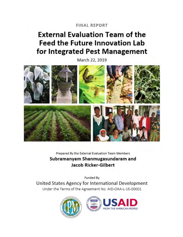 Final report : external evaluation team of the Feed the Future Innovation Lab for Integrated Pest Management