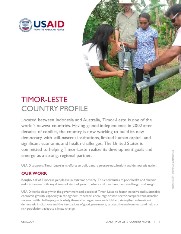 Timor-Leste Country Profile - 2016