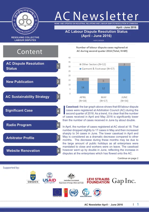 AC Newsletter April - June 2016
