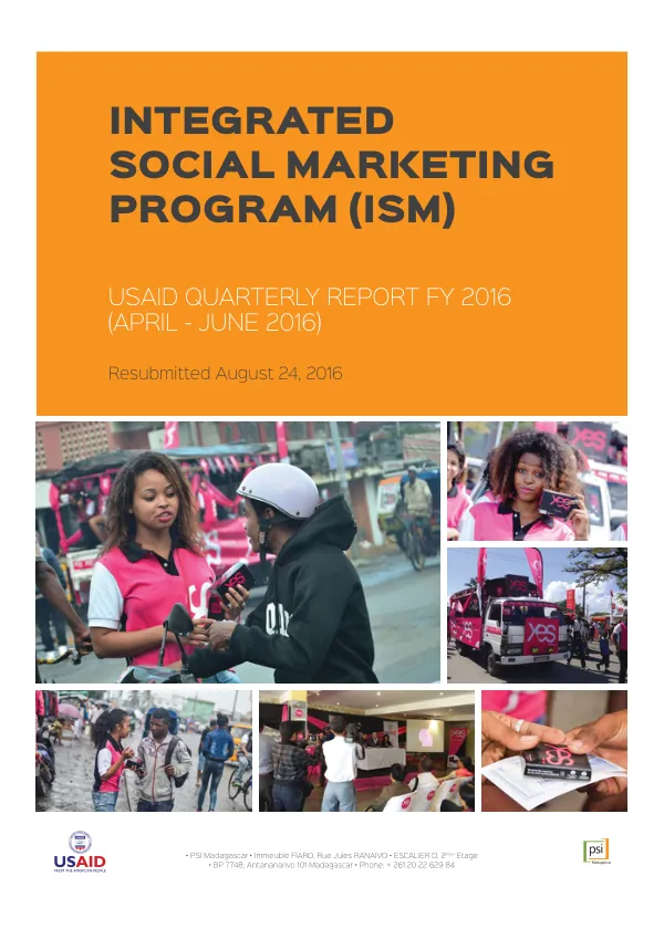 Revised ISM FY16 Q3 Report & Annexes- Updated