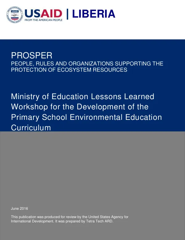 People, Rules and Organizations Supporting the Protection of Ecosystem Resources (PROSPER)