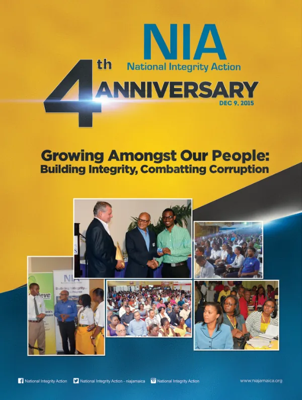 Celebrating 4 Years of National Integrity Action: A Commitment to Transparency and Accountability in Jamaica