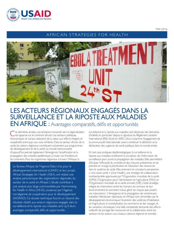 Les acteurs régionaux engagés dans la surveillance et la riposte aux maladies en Afrique