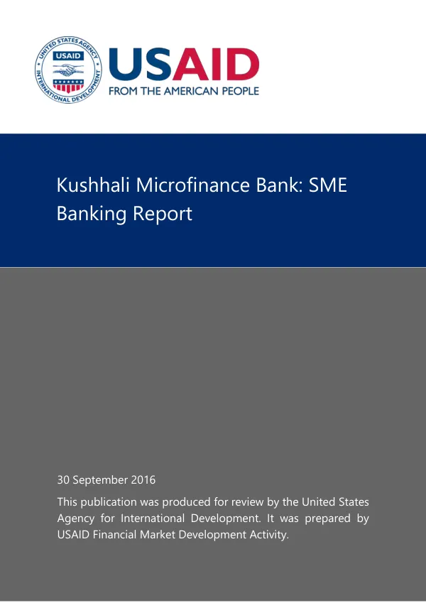 SME Banking Report: Kushhali Microfinance Bank