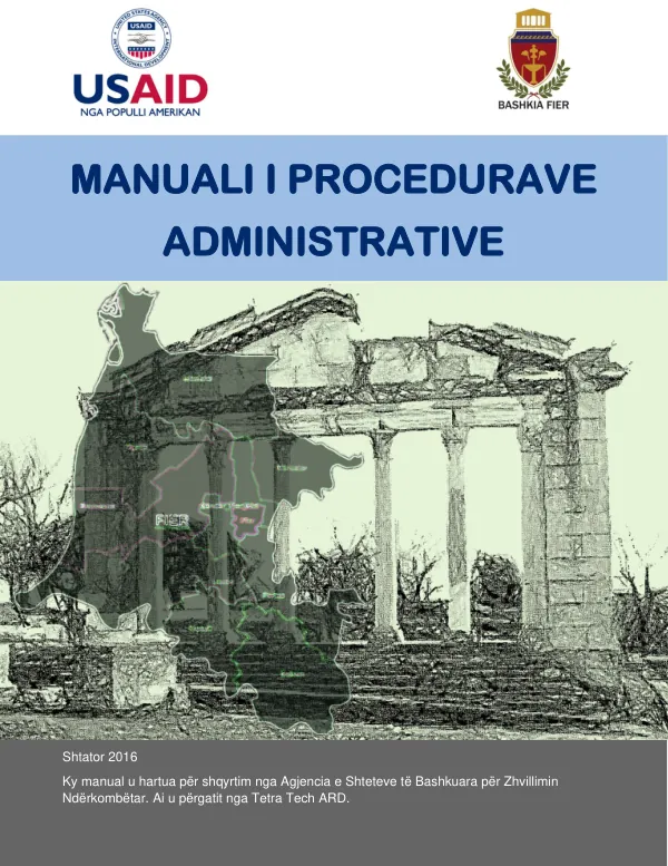 Manuali i Procedurave Administrative të Bashkisë Fier