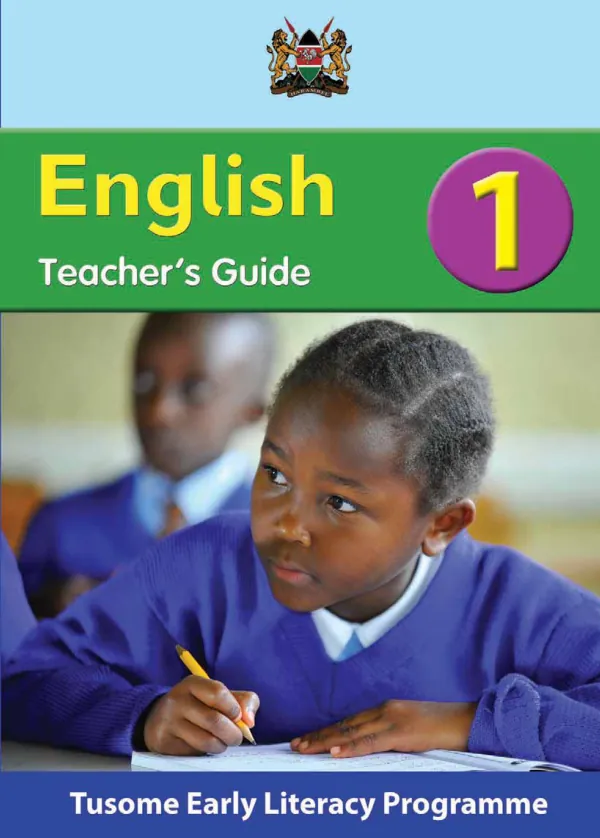 English Teacher's Guide Class 1 Tusome Early Literacy Programme