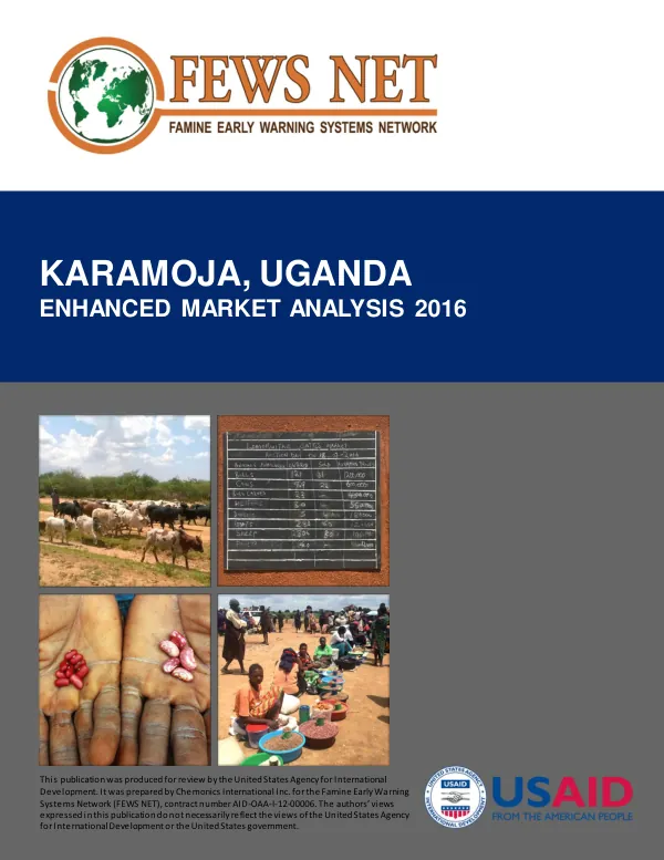 FEWS NET Uganda Enhanced Market Analysis 2016