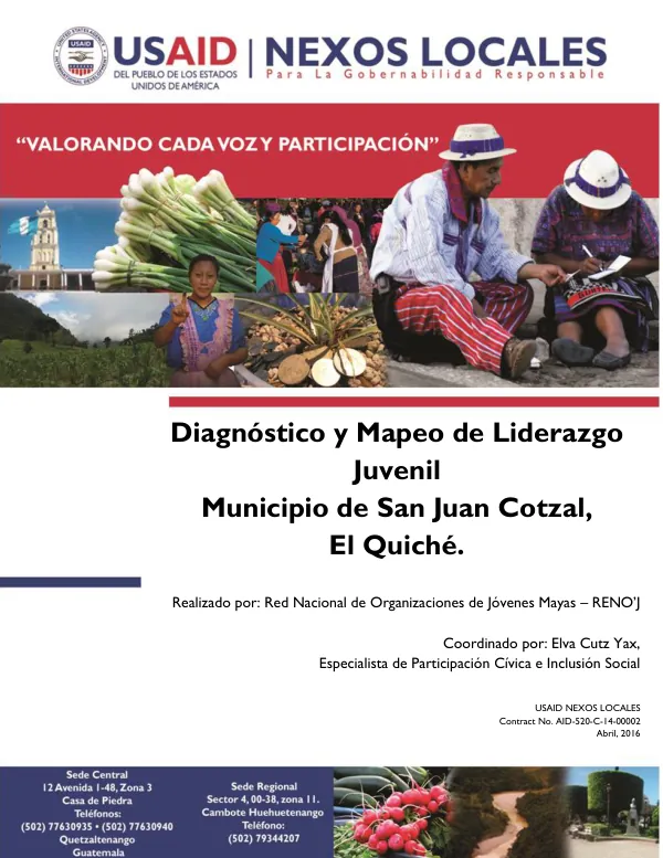 Diagnóstico y Mapeo de Liderazgo Juvenil: San Juan Cotzal