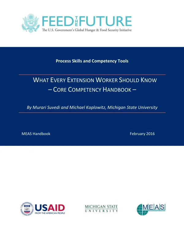 Core Competency Handbook for Extension Staff