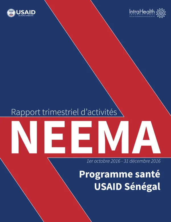 Rapport trimestriel d’activités