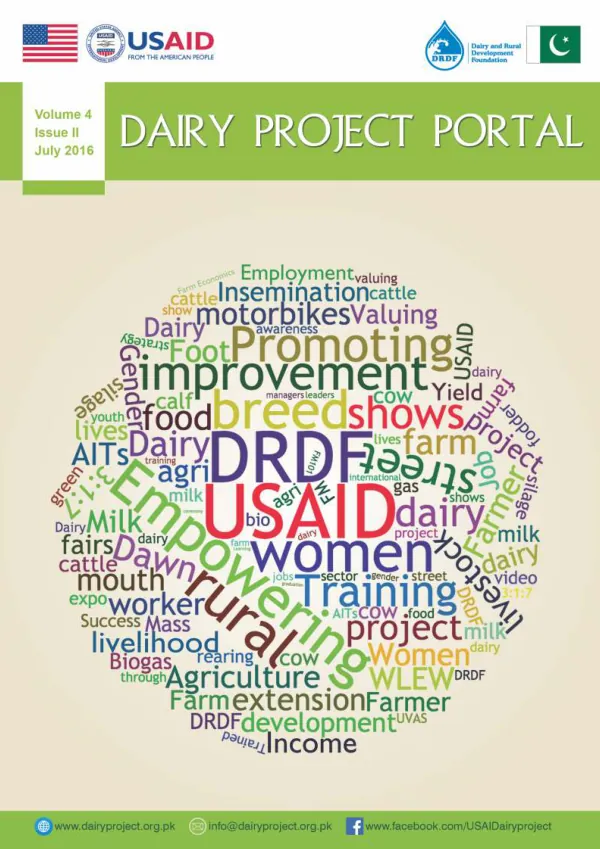USAID – DRDF Dairy Project Portal Volume 4, Issue 2