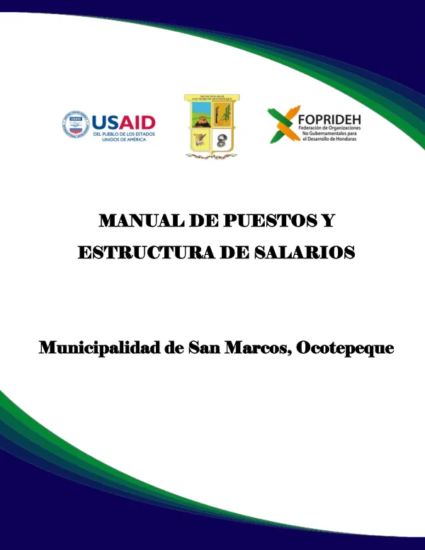 Manual de Puestos y Estructura de Salarios