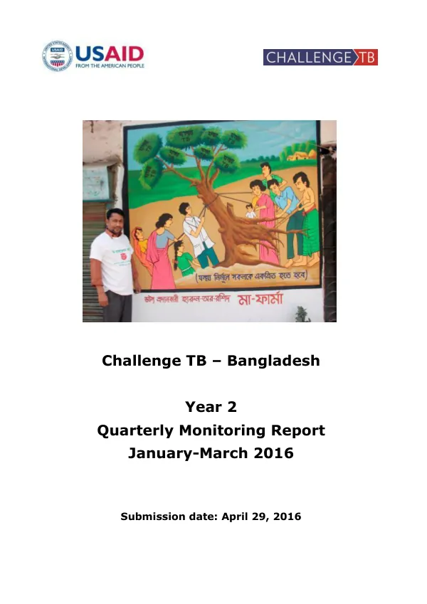 TB CARE Annual Work Plan and Budget
