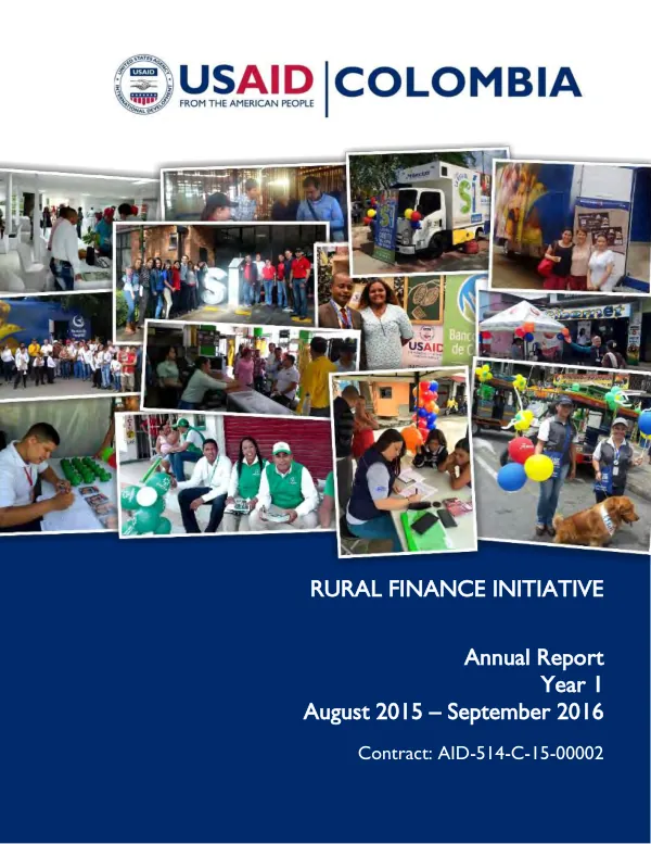 Annual Report FY16: Rural Finance Initiative