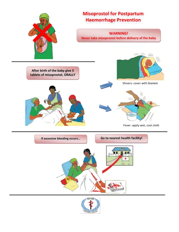 Misoprostol Insert Home-birth directions