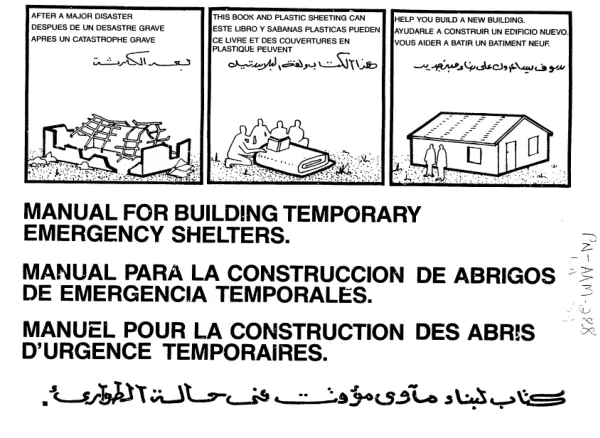 Manual for Building Temporary Emergency Shelters