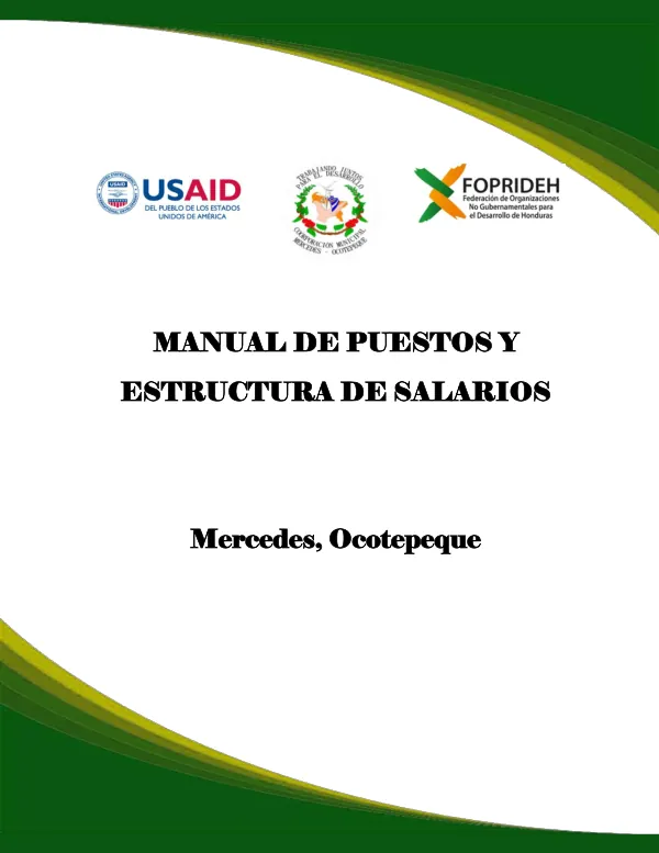 Manual de Puestos y Estructura de Salarios