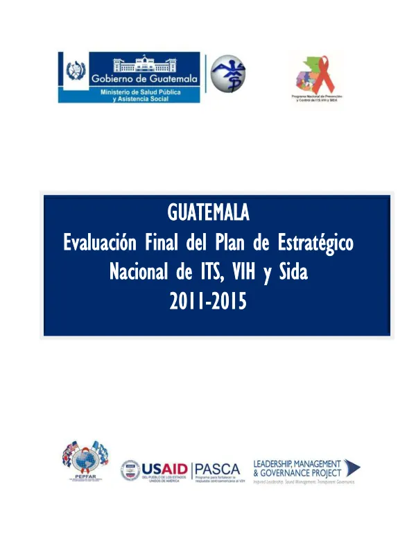 Evaluación Final del Plan Estratégico Nacional de ITS, VIH y Sida 2011-2015
