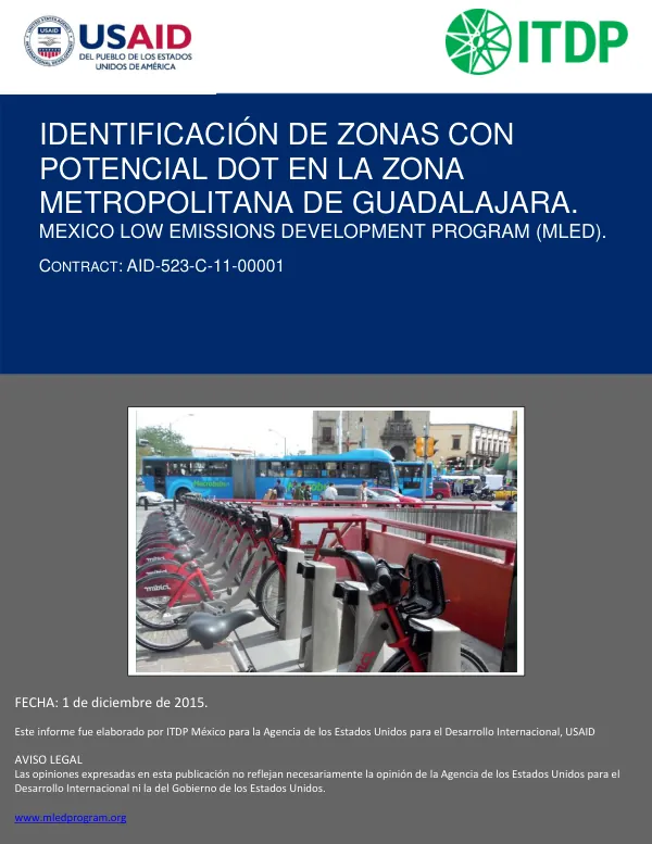 Identificación de zonas con potencial DOT en la Zona Metropolitana de Guadalajara