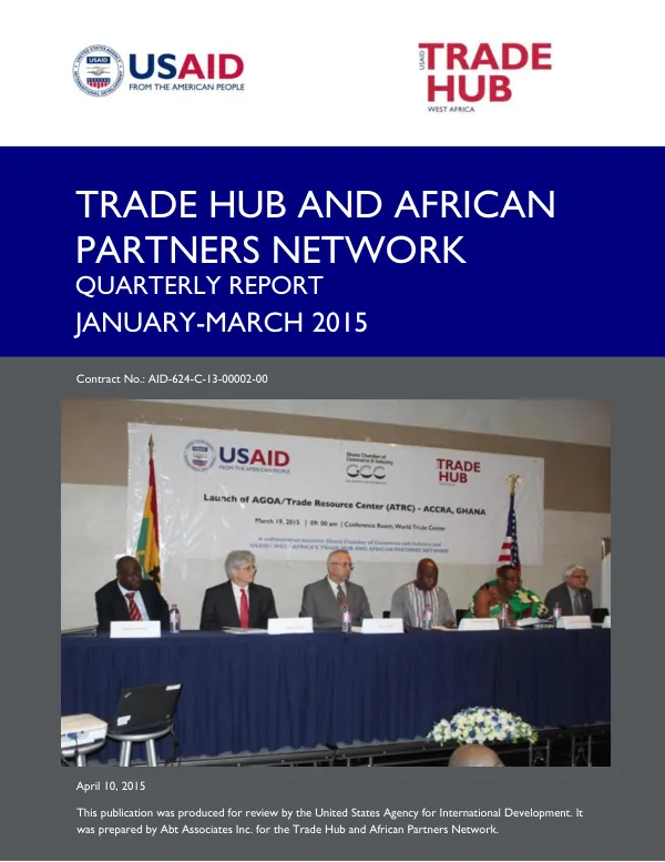 Quarterly Report – January-March 2015