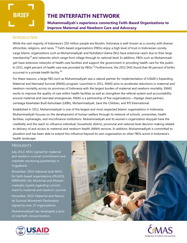 Interfaith Network for Maternal and Newborn Care and Advocacy