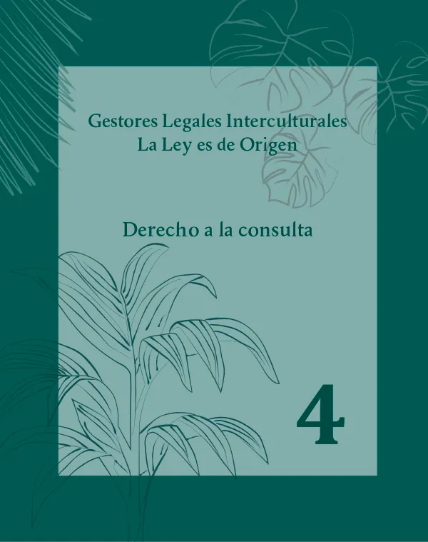 Cartilla n.º 4: Derecho a la consulta