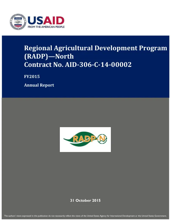 RADP-North FY2015 Annual Report