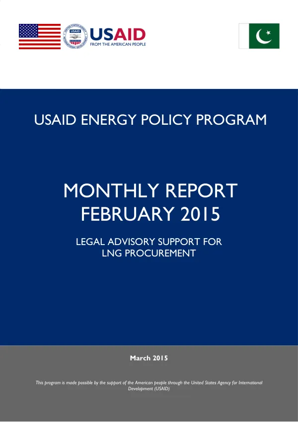 Monthly Report - February 2015