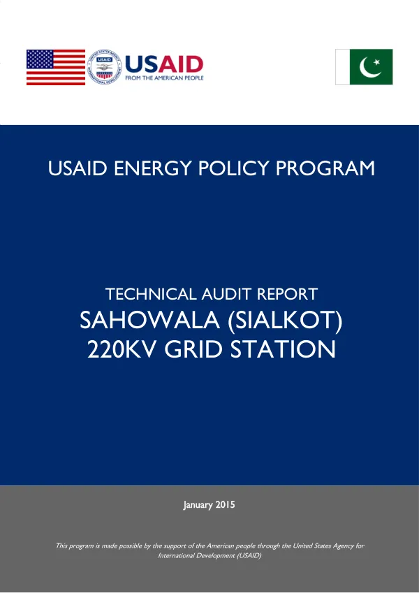 Technical Audit of Sahowala (Sialkot) 220kV Grid Station