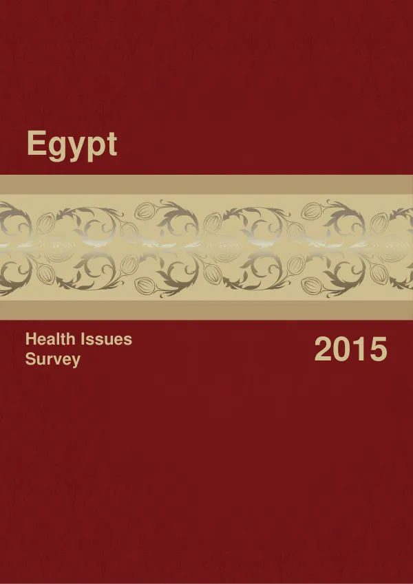 Egypt Health Issues Survey 2015
