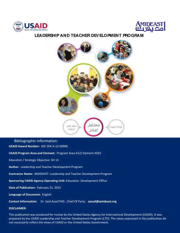 Final Report: School Improvement Team (SIT) Survey: Planning Phase of SIP Process, Cohort III Schools