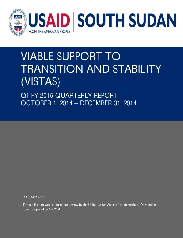 Q1 FY2015 Quarterly Report / VISTAS