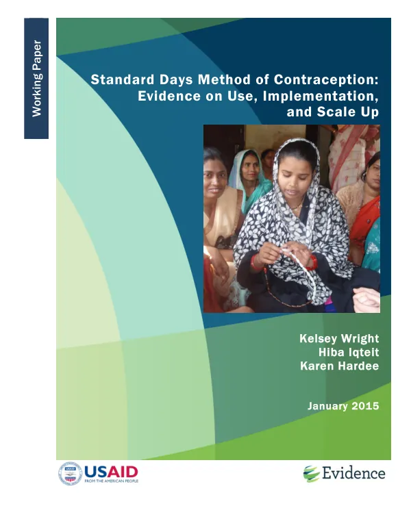 Standard Days Method of Contraception: Evidence on Use, Implementation, and Scale-up