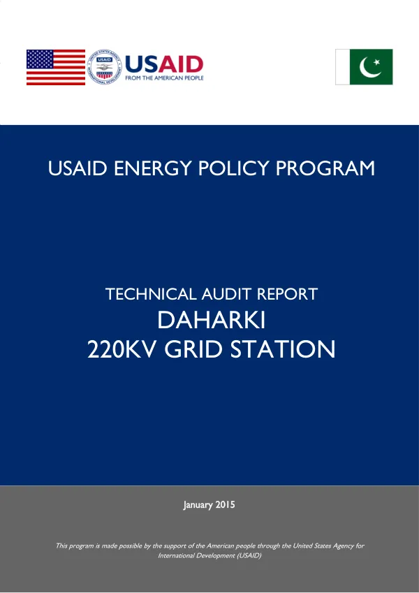 Technical Audit of Daharki 220kV Grid Station