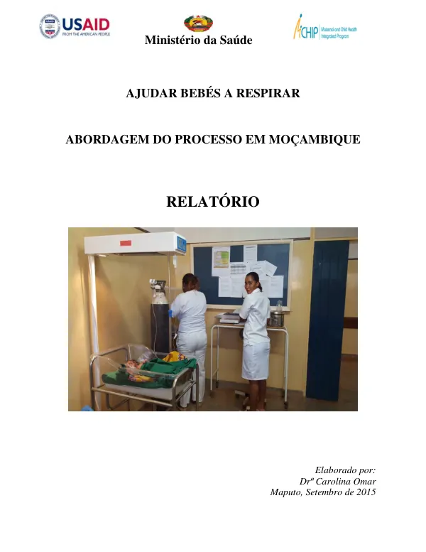 Ajudar Bebés a Respirar: Abordagem para a Implementação em Moçambique