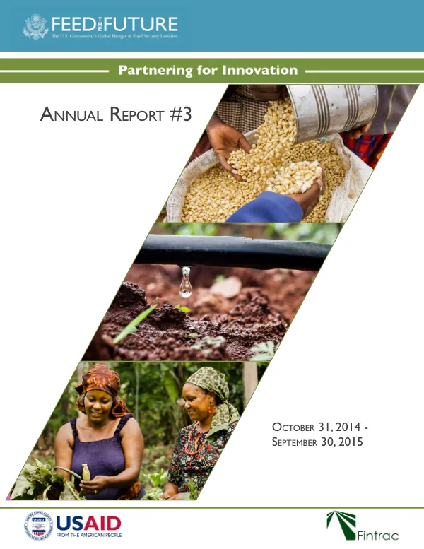 Feed the Future Partnering for Innovation Annual Report 2015