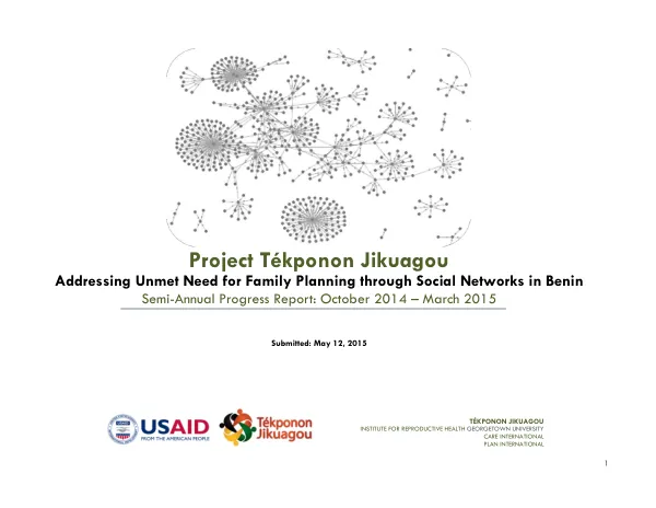 Semi-Annual Progress Report: October 2014 – March 2015