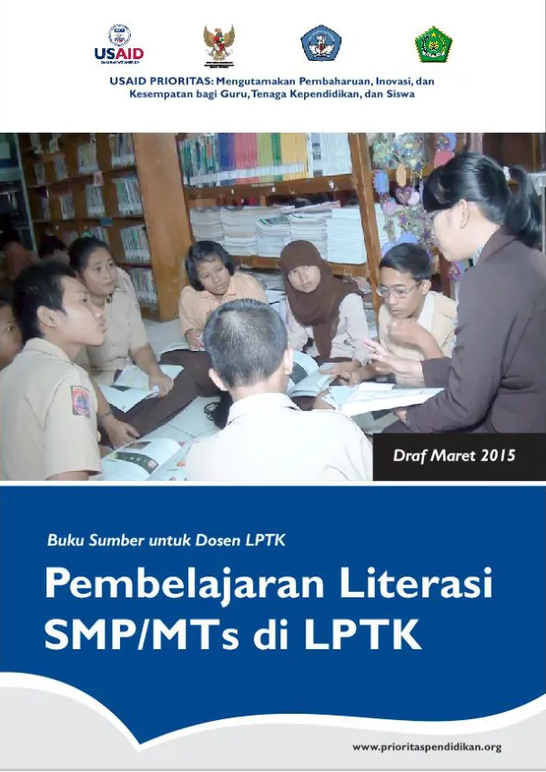 Buku Sumber untuk Dosen LPTK: Pembelajaran Literasi di Sekolah Menegah Pertama/Madrasah Tsanawiyah