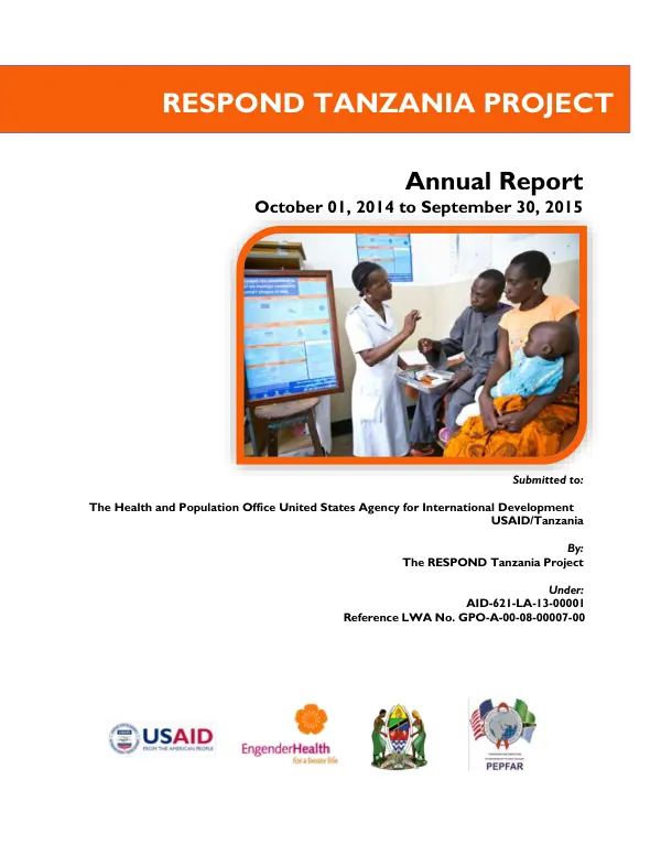 Annual Report October 01, 2014 to September 30, 2015