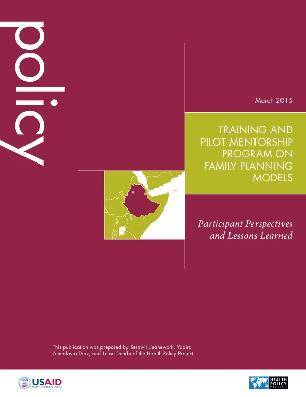 Training and Pilot Mentorship Program on Family Planning Models: Participant Perspectives and Lessons Learned