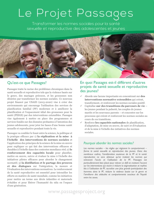 Le Projet Passages