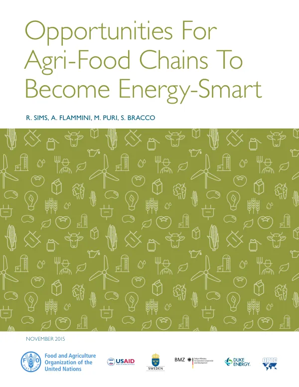 Opportunities For Agri-Food Chains To Become Energy-Smart