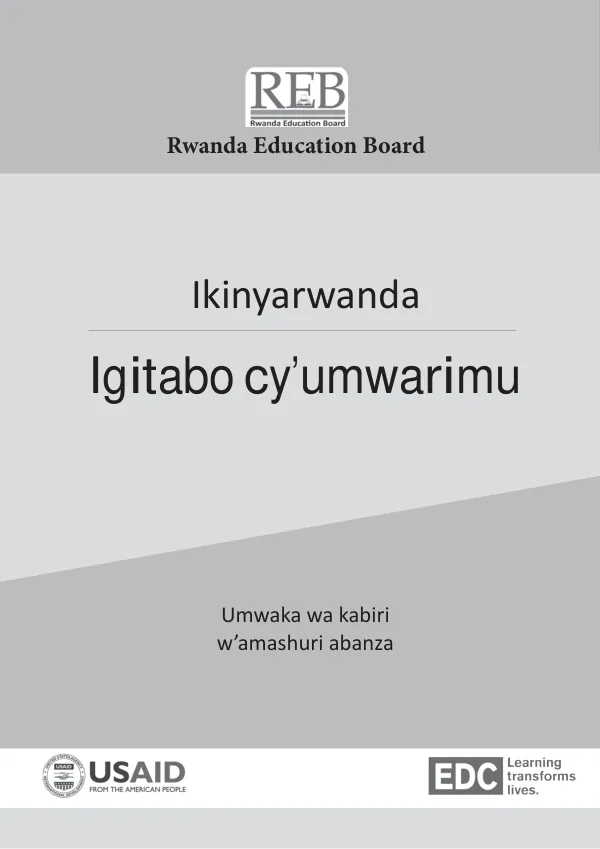 Igitabo cy'umwarimu: Ikinyarwanda mu mwaka wa kabiri w'amashuri abanza