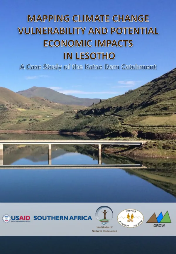 Mapping Climate Change Vulnerability and Potential Economic Impacts in Lesotho: A Case Study of the Katse Dam Catchment