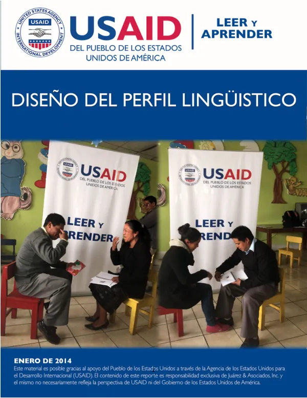 Diseño del Perfil Lingüístico para Estudiantes de Preprimaria y Primaria en Contextos Bilingües
